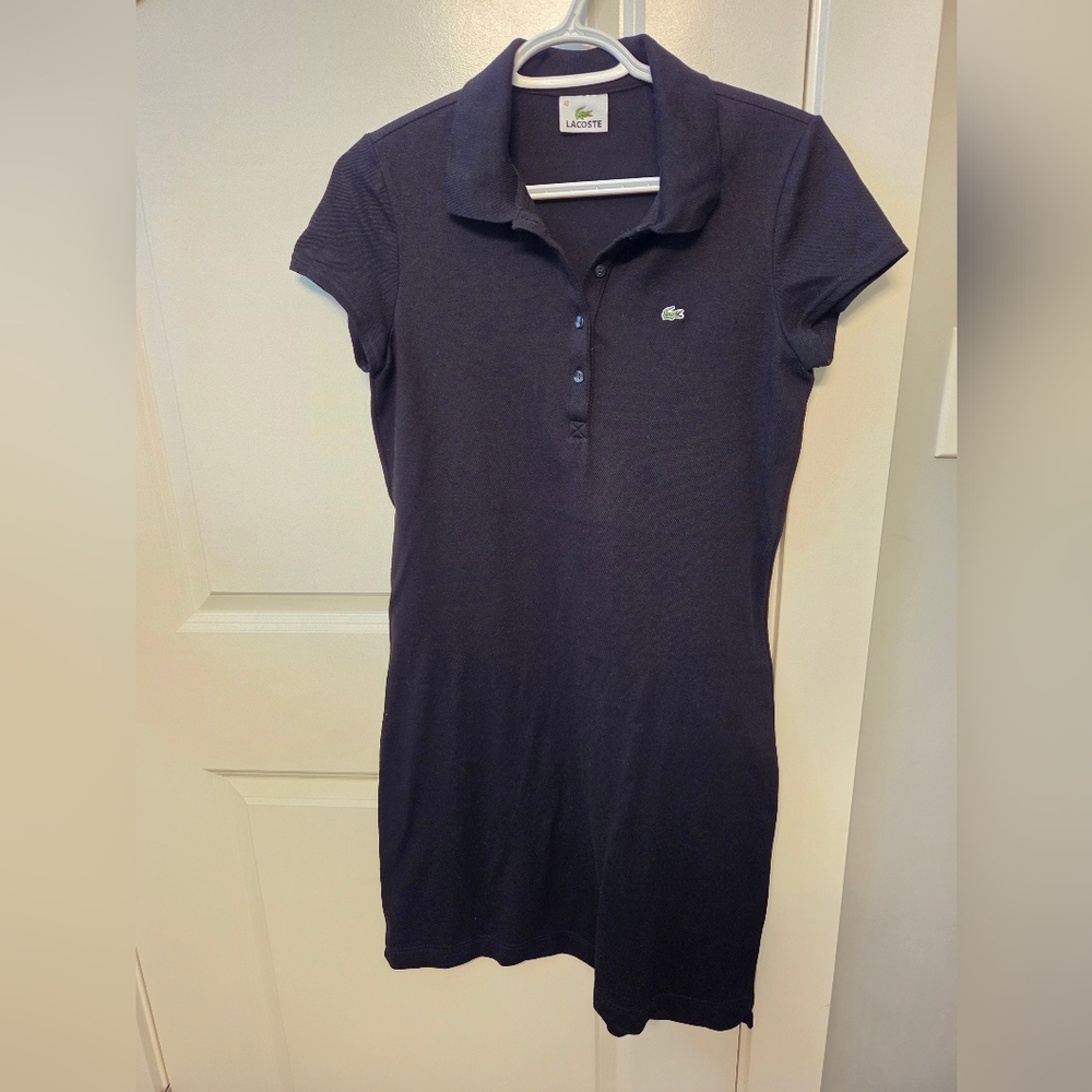 Lacoste Black Polo Dress